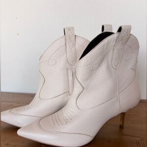 New Jessica Simpson Nelda leather western ankle boots, size - 8.5